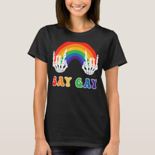 Say Gay  Florida Say Gay Lgbtq Gay Rights T-Shirt