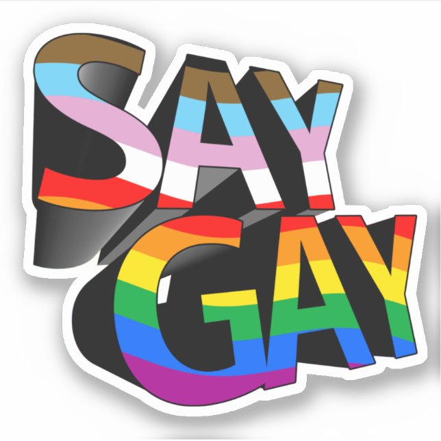 Say Gay Progressive Pride (Front)