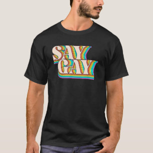 Say Gay Retro Vintage Florida It's Ok To Say Gay T-Shirt