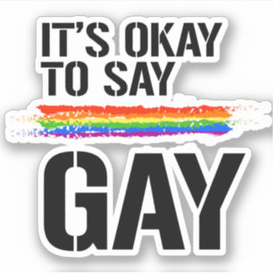 Say Gay Sticker
