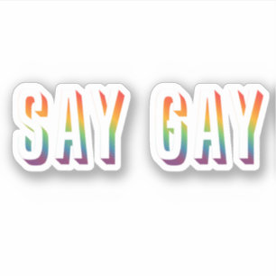 Say Gay Sticker