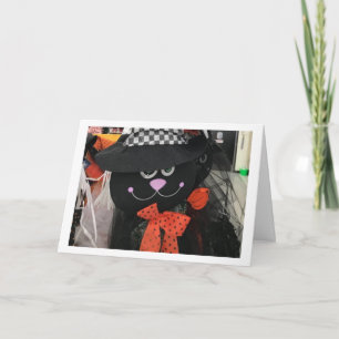 SAY **HAPPY HALLOWEEN** WITH CUTE BLACK CAT CARD