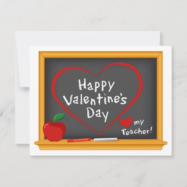 Say Happy Valentine's Day to Your Favourite Teache Card (Front)