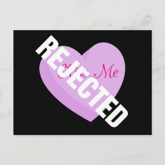 Say Happy Valentines with Rejection & Breakup Holiday Postcard