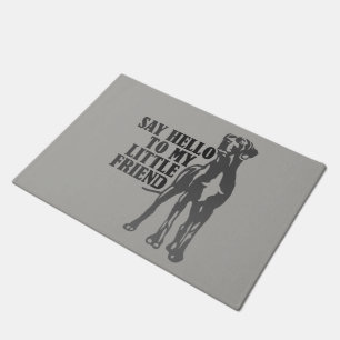 Say hello Doormat grey