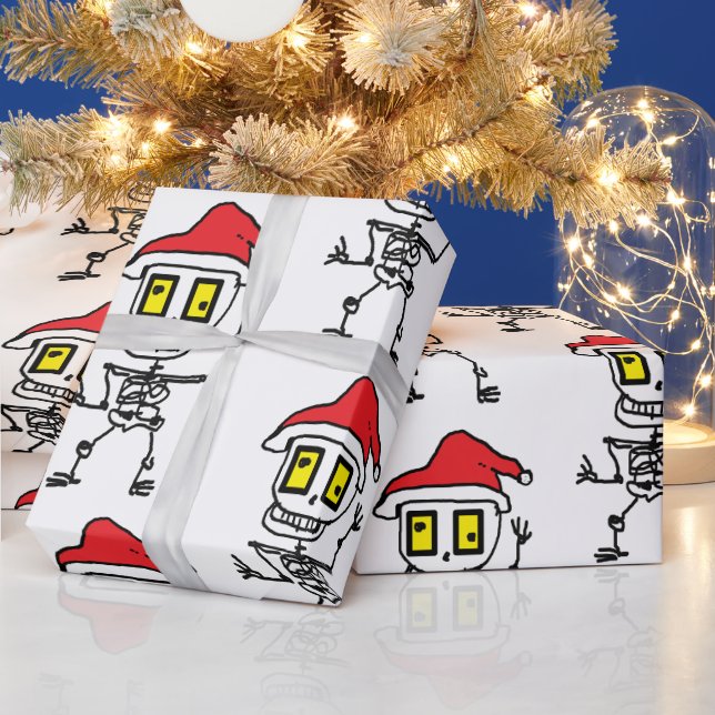 Say Hello to: Silly Skully Holiday Wrapping Paper (Holidays)