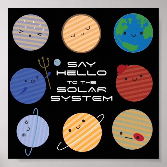 Say Hello to the Solar System! Poster (Front)