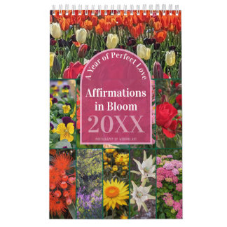 Say It Daily Affirmations in Bloom 12-months Calendar