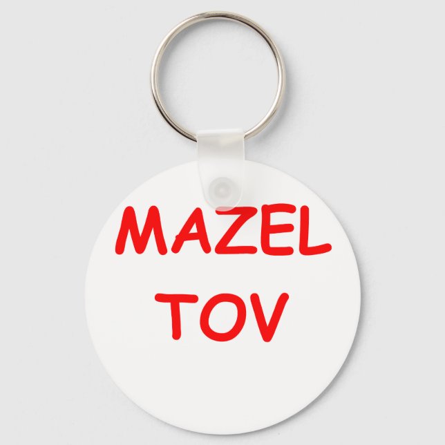 say it in yiddish key ring (Front)