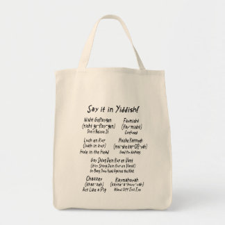 Say it in Yiddish Tote Bag