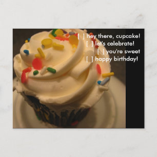 Say it with a Cupcake Postcard