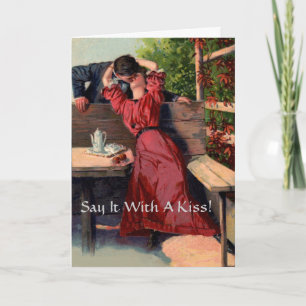Say It With A Kiss! - Anniversary Card