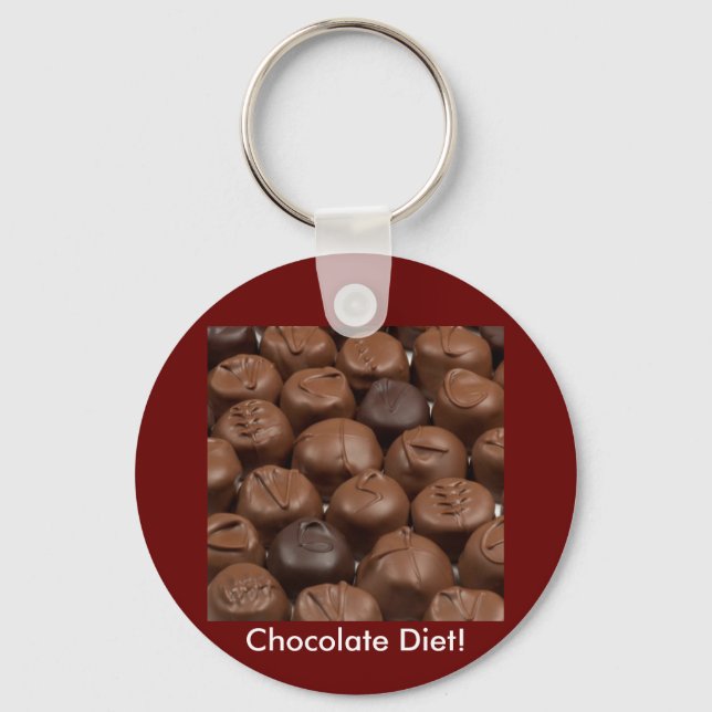 Say it with Chocolate! Key Ring (Front)