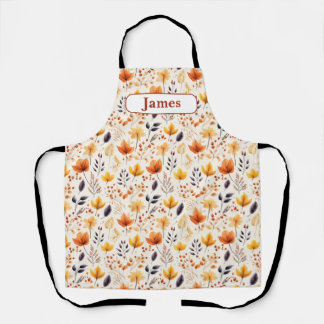 Say it with fall leaves 2 - Customised Apron