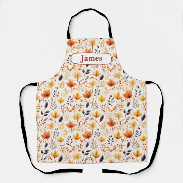 Say it with fall leaves 2 - Customised Apron (Front)