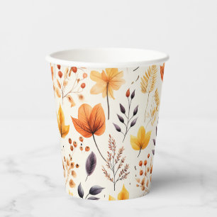 Say it with fall leaves 2 - Paper cup
