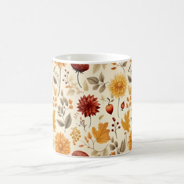 Say it with fall leaves - coffee mug (Center)