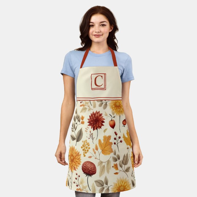 Say it with fall leaves - Customised Apron (Worn)