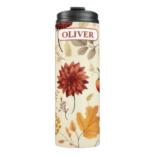 Say it with fall leaves - Thermal Tumbler