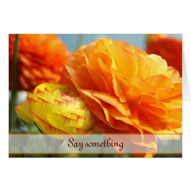 Say it with flowers (Front Horizontal)
