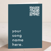 Say it with Music | Teal QR Code Streamable Song