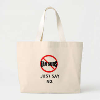Say No Large Tote Bag