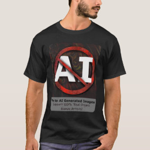 Say No to AI 'Art' Generated Images T-Shirt