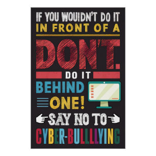 Say No to Cyberbullying Poster