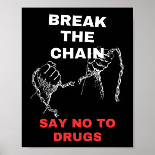 Say NO to Drugs Drug Abuse Prevention Poster