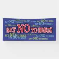 Say No To Drugs Red Ribbon Week School Banner