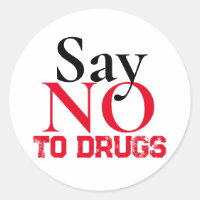 Say no to drugs - Simple Sticker