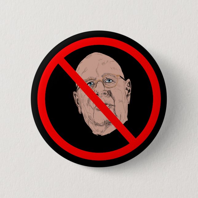 SAY NO TO KLAUSE BUTTON ON BLACK BACKGROUND (Front)