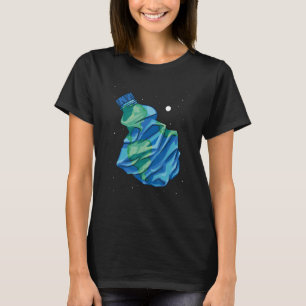 Say No To Plastic Earth Environmentalist Ecology E T-Shirt