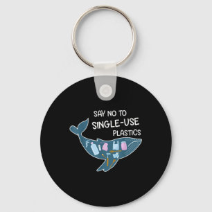 Say No To Plastic Environmental Protection Nature  Key Ring