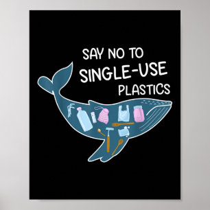 Say No To Plastic Environmental Protection Nature  Poster