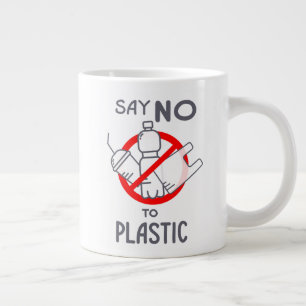 Say No To Plastic Large Coffee Mug