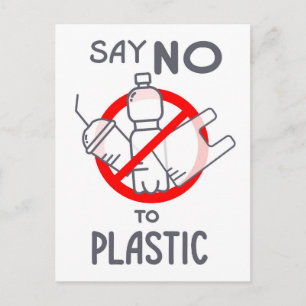 Say No To Plastic Postcard