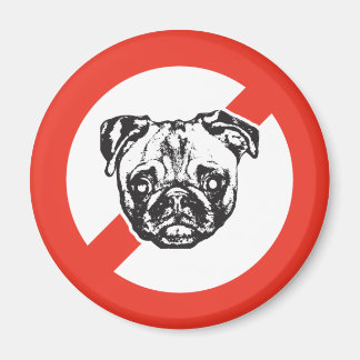 Say No to Pugs Magnet
