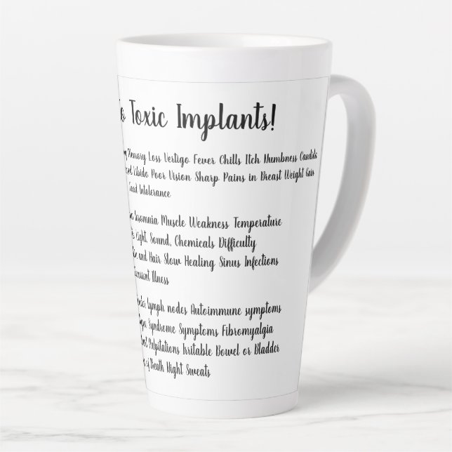 Say No to Toxic Implants Coffee Mug (Right Angle)