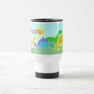 Say Rawr! Dinosaurs Back to School Name Mug