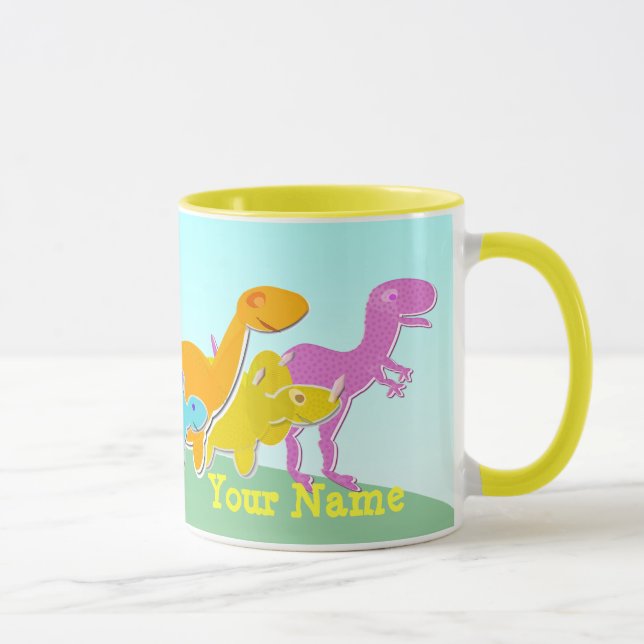 Say Rawr! Dinosaurs Name Mug (Right)