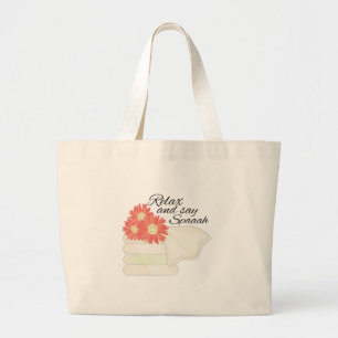 Say Spa Large Tote Bag