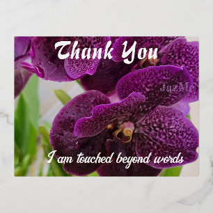 Say Thank You Foil Holiday Postcard