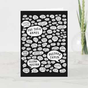 say their names card