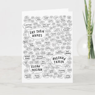 say their names card