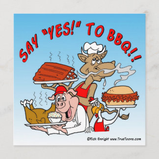 SAY YES TO BBQ! BBQ Invitation