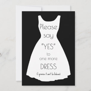 Say Yes to Dress Bridesmaid Proposal Invitation