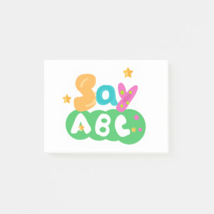 SayABC Post-IT notes