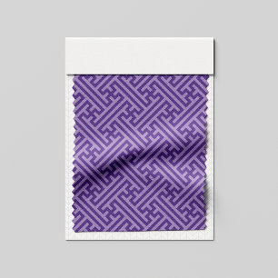 Sayagata pattern, Japanese, Purple and Pink Fabric