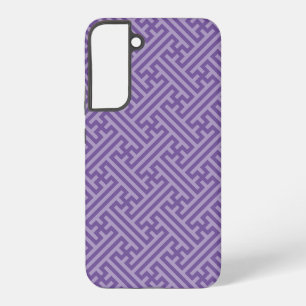 Sayagata pattern, Japanese, Purple and Pink Samsung Galaxy Case
